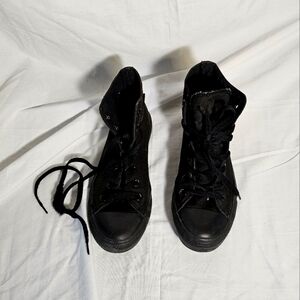 Chuck Taylor's Black High-Top Sneakers